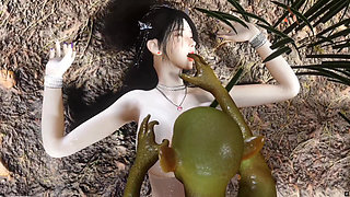 Beautiful Girl Boobs 3D Vam Fucked With Goblin