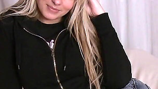 Lovely 19 Year Blonde Girl Does Her First Nude Video Casting