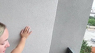 Dallas Balcony Bliss: Oral, Orgasms, and Cumshot Finale