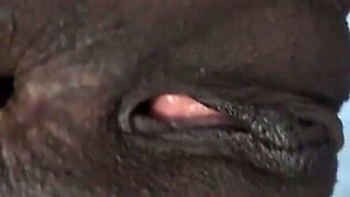 POV: Ebony Gaping! My First Real Gape Cought on Camera! Just Through Relaxation