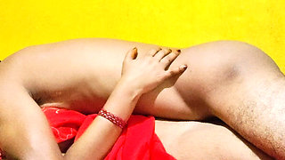 Sex with Sister in Law Red Saree Desi