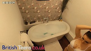 Naughty Teen Spied On In The Bath