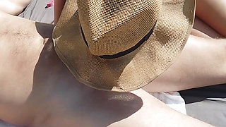 I suck my stepdad on a public beach when my mom isn't looking