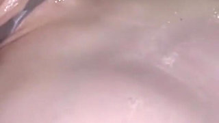 Slick Outdoor Tease with a Pink Tipped F Cup Beauty Soaked in Oil Part.4