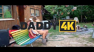 Andrea & Neoe sneakily get fucked in the vegetable garden of their cheating gf's dad VIP4K