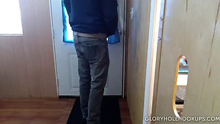 Construction Guy Tries Out My Gloryhole