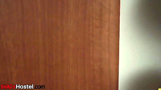 Euro Trapped In Hostel Bunkbed Riding Cock In Share Room