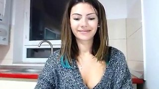 NightSeduce kitchen night: Amateur, Babe  Brunette Porn
