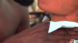 Big Clit Mature Gets BBC Ass Stretched