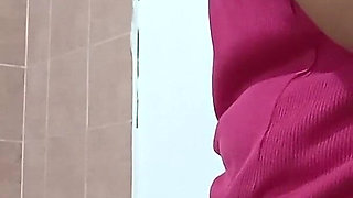 Mommy BBW in the Kitchen Shows Tits and Thong