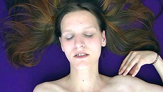 Amateur blondie solo anal masturbation