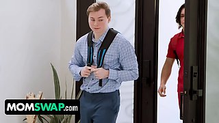 Hot step moms surprise their innocent horny stepsons with voluptuous tantric porn - momswap