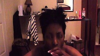 Real amateur African BBW on fake casting