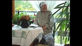 German Granny Julie Dodsworth Takes Big Dicks Outdoor Gangbang