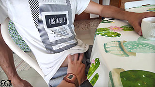 Italian Gardener... Busty Pays Him in Kind with a Titjob [italian Dialogues]