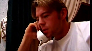 Sexy blonde and muscle man pussy fucking big cock sucking