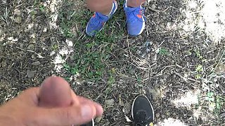 Stepmom Susan Shares Her Nudist Wife Body with Strangers for Public Cumshots