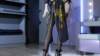 【Weak sound】Big breasts naked dance four dances in a row