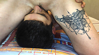 MY WIFE SITS ON HER FACE AND PEES IN MY MOUTH!! SQUIRT IN THE MOUTH! TYACHET!