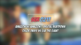 Amazon Vs Amazon - Beatdown - Chloe Davis Vs Gia the Giant