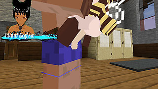 The Jenny mod Fapcraft Minecraft - Exploring animations for Bee girl and having fun in fucking her