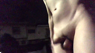 Naked Walk Around the Neighborhood Before Getting a Late Night Erection in a Residential Neighborhood _ 0125 Temp 7 Degree