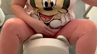 Horny Girl in the Bathroom Teasing You with Her Big Ass