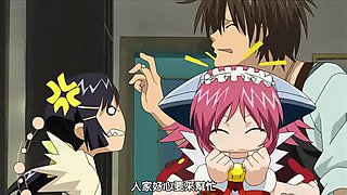 Maid masturbating and gangbanged outdoor