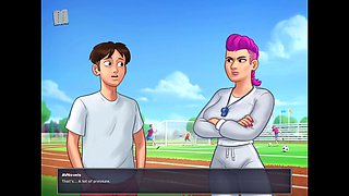 Hot summer adventure with big-assed beauties and natural boobs in a steamy visual novel