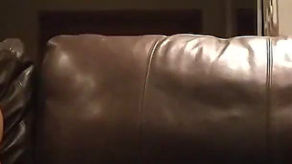 Fucking My Slutty Wife on the Leather Sofa