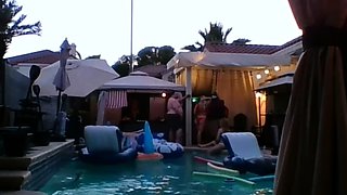 Hot brunette amateur MILF rides hubbys cock