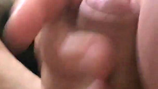 Girlfriend Gives Oily Footjob After the Gym Huge Cumshot