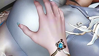 3D Super Sexy Cosplay Model Naked Wearing Sexy Dress Got Fucked