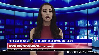 Fresh out of prison husband Seth comes home where in a hot 3some rough fucks screaming blonde wife Ivy Wolfe and brunette Ryan Reid