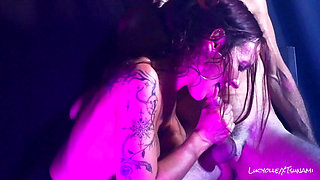 Sexy cabaret atmosphere: