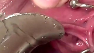 Strong Stream Pee From My Spread Out Pussy by Speculum