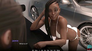 Busty toon babes in a wild visual novel adventure