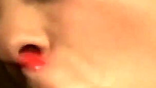 Red Stocking, a Good Fuck and a Footjob to the Black Cock