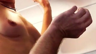 German - Hard sex in ambulance car