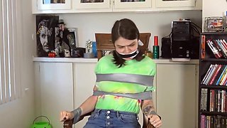 A Nasty Bitch Tied Up To A Chair - Amateur Bondage