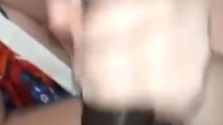 Giving BBC Amazing Handjob Sucking My Huge Cock