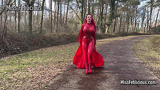 Latex Superhero Miss Fetilicious