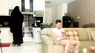 An Arab Boy Fucks Step- Mother Because He's Still Learn How to Have Sex. and Thestep- Mother Doesn't Mind Teaching Her Step Son