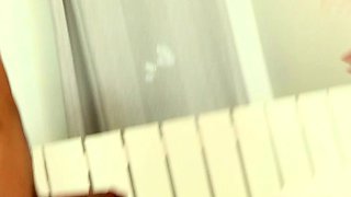 Blonde With Natural Big Boobs Loves Putting A Toy In Her