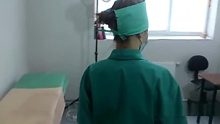 nurse latex surgical gloves