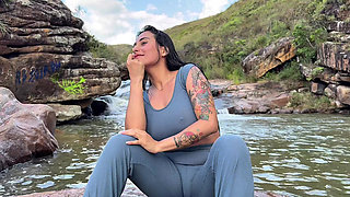 Sex on the river with a stranger while my friends wait for me