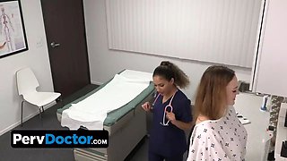 Pervdoctor - curvy teen needs sensational therapy and lets her therapist and nurse to take care of her