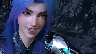 Blue Hair Fantasy.exe: Goddess Unleashed - 3D Animation Hentai