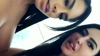 Seducing A Brunette Babe Into Lesbian Sex