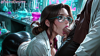 Mad Scientist Fucked in Lab - Ai-generated